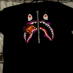 2XL Balck Bape Purple Color Camo WGM Milo Shark Tee Regular Fit Slightly Used